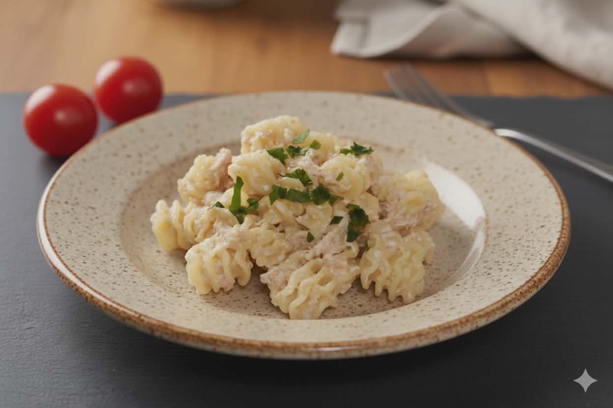Cremige Thunfischnudeln