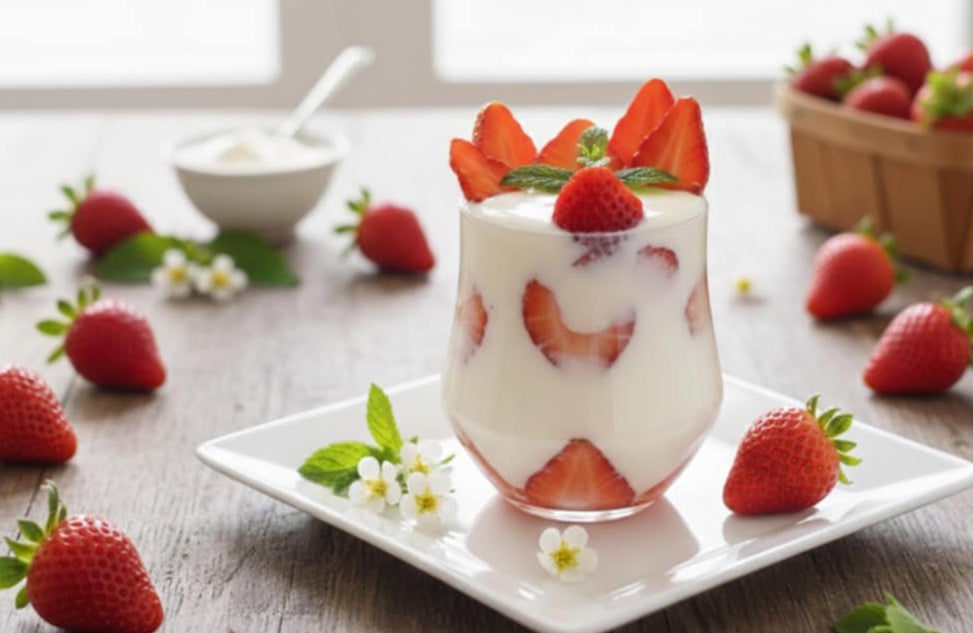 Erdbeermousse mit Limoncello