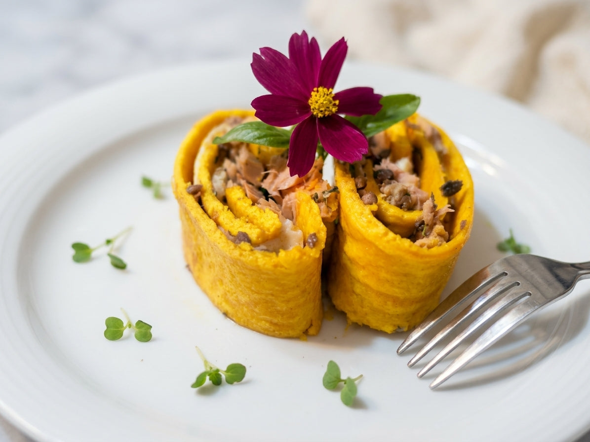 Kürbisroulade mit Thunfisch