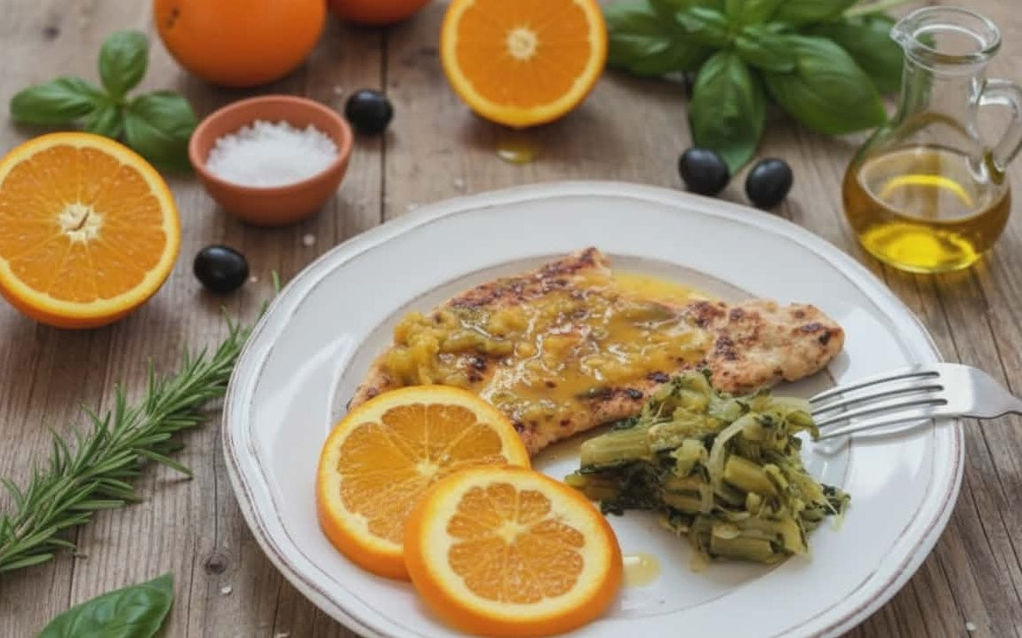 Hühnerbrust mit Orangencreme
