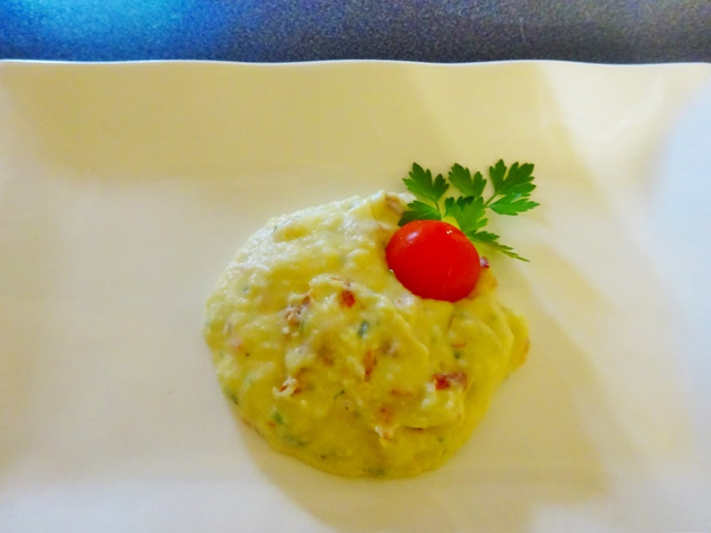 Kartoffelpüree mit getrockneten Tomaten