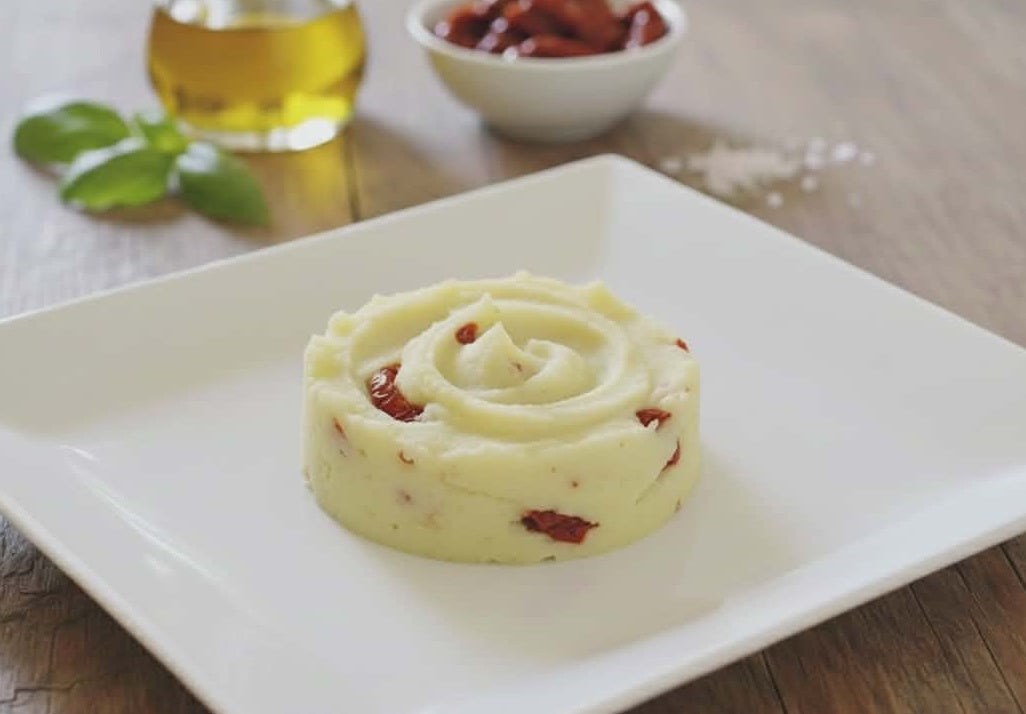 Kartoffelpüree mit getrockneten Tomaten