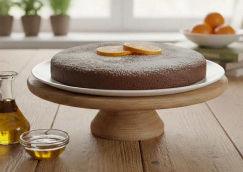 Kuchen mit Orangenmarmelade