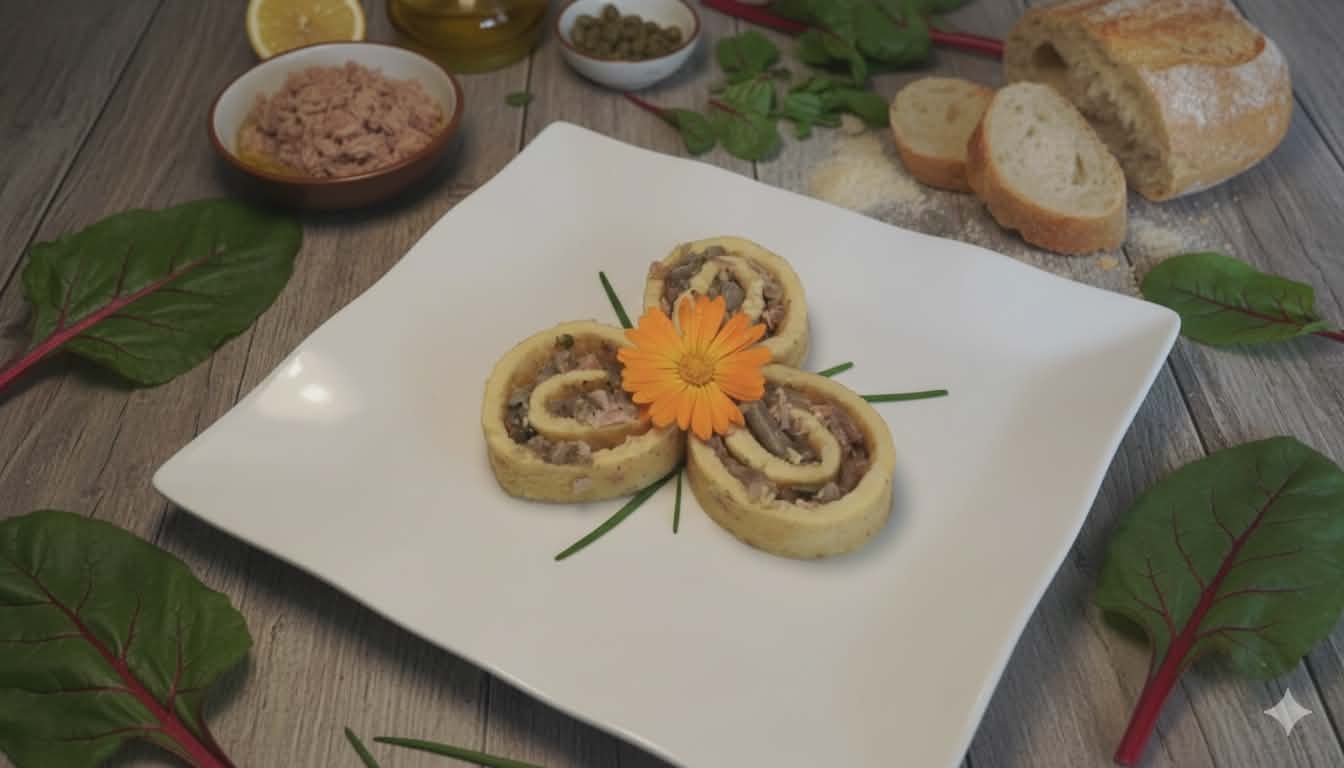 Thunfisch - Mangold - Roulade