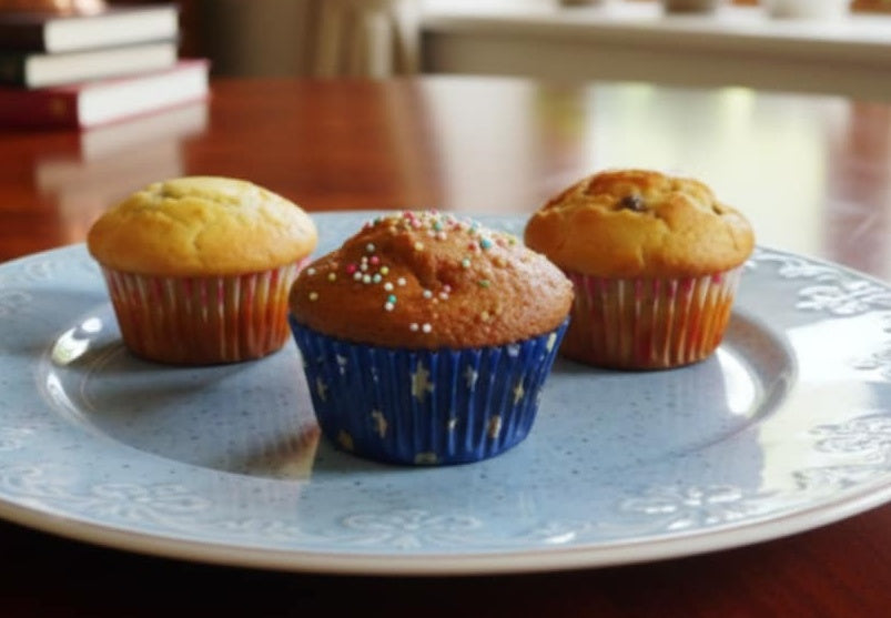 Muffins mit Bohnenmarmelade