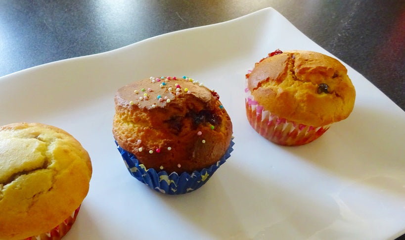 Muffins mit Bohnenmarmelade