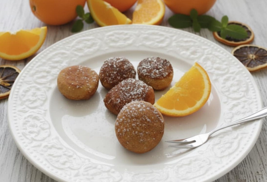 Orangen - Ricotta - Bällchen