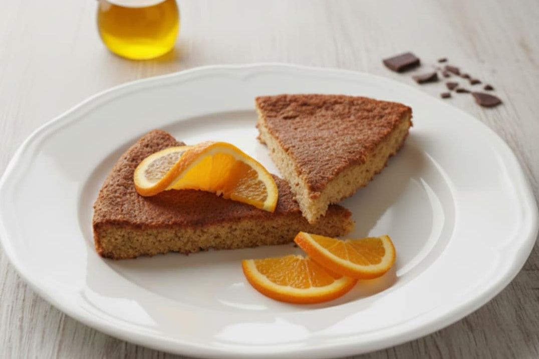 Orangen - Eiweiß - Kuchen ohne Butter / Öl