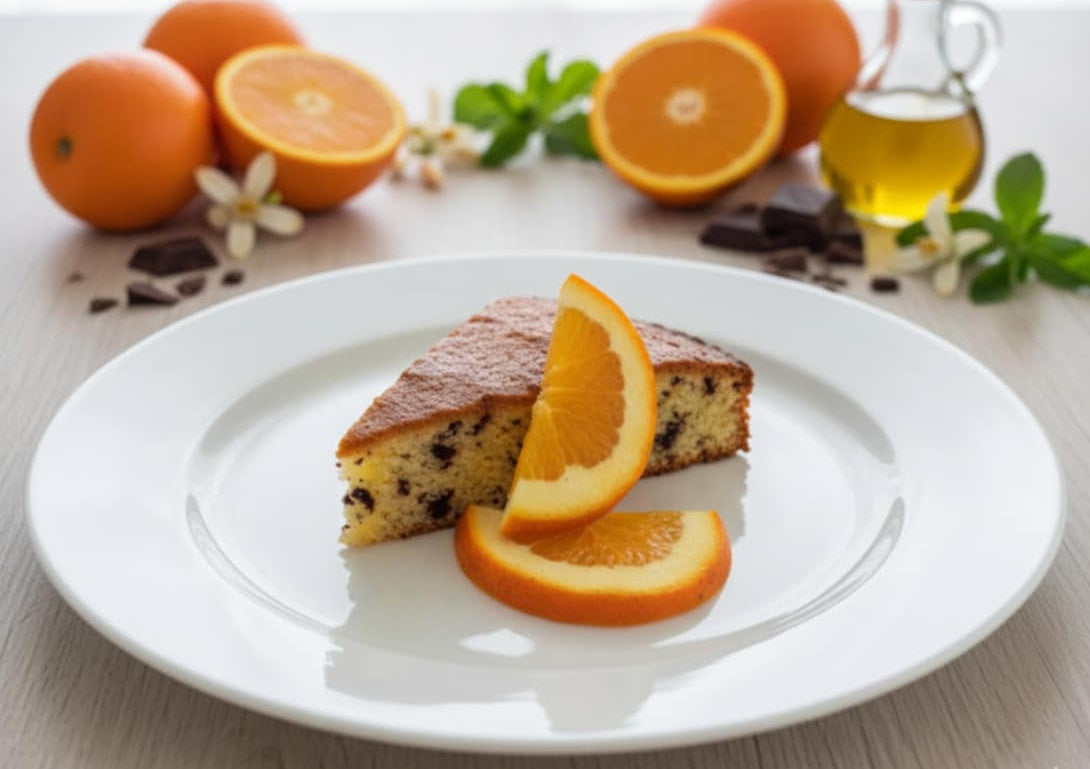 Orangenkuchen mit Schokolade