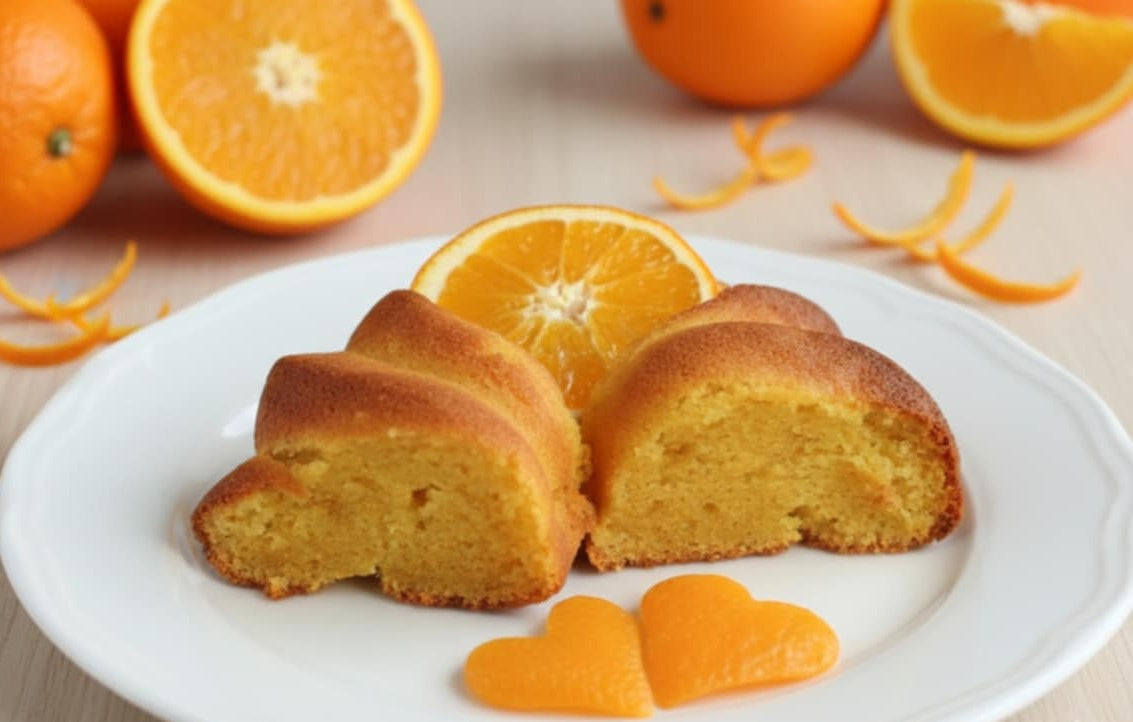 Orangenkuchen mit ganzen Orangen