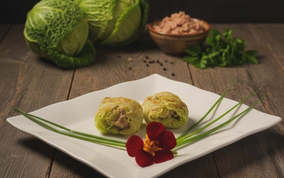 Wirsingröllchen mit Thunfisch