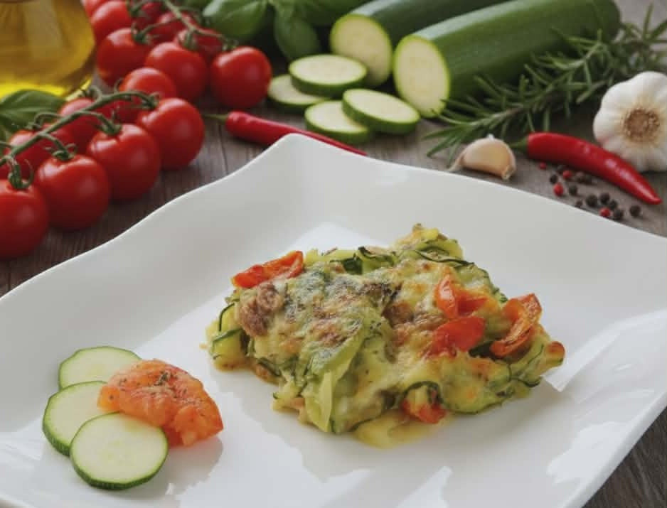 Zucchiniauflauf mit Thunfisch