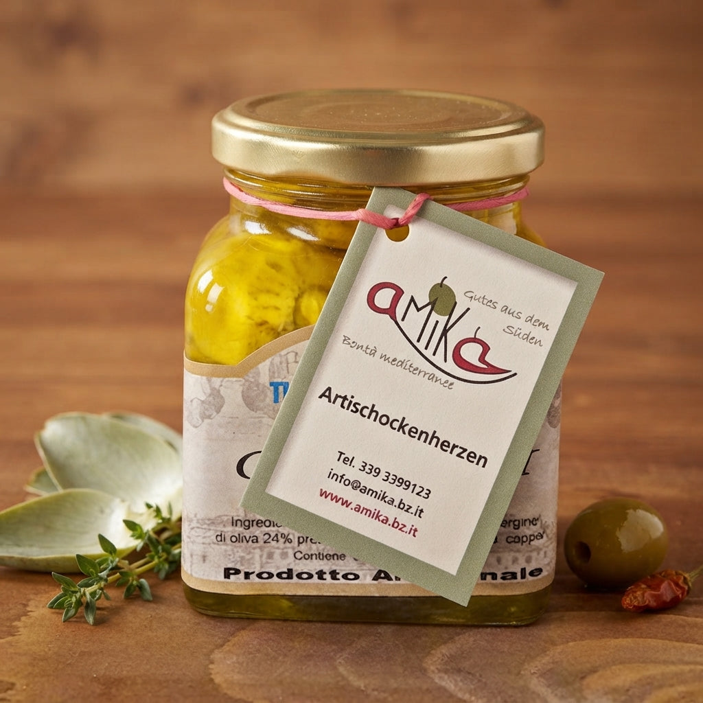 Cuori di carciofi in olio extra vergine di oliva 280 g
