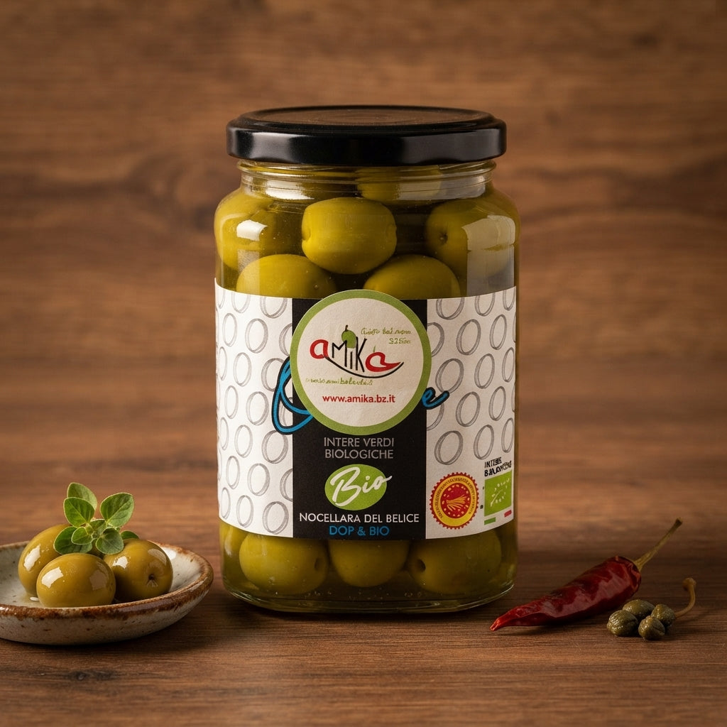 Olive verdi bio in salamoia 570 g