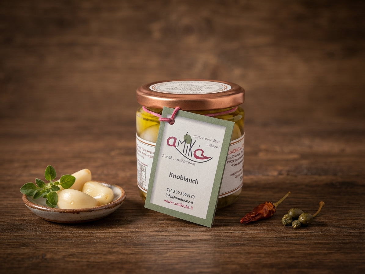 Aglio in olio extra vergine di oliva 220 g